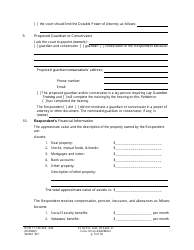 Form GDN E301 Petition for Emergency Guardianship of an Adult and/or Conservatorship of an Adult/Minor - Washington, Page 5