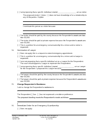 Form GDN E301 Petition for Emergency Guardianship of an Adult and/or Conservatorship of an Adult/Minor - Washington, Page 7