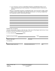 Form GDN E301 Petition for Emergency Guardianship of an Adult and/or Conservatorship of an Adult/Minor - Washington, Page 8