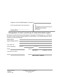 Document preview: Form GDN ALL008 Designation of and Consent by in-State (Resident) Agent - Washington