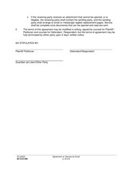 Form All Civil006 Agreement Re: Service by Email - Washington, Page 2