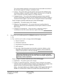 Form FL Modify501 Petition to Modify Child Support Order - Washington, Page 6