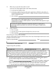 Form FL Modify501 Petition to Modify Child Support Order - Washington, Page 8