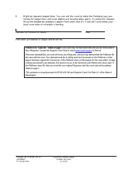 Form FL Visits475 Summons: Notice About Petition for Visits - Washington, Page 3