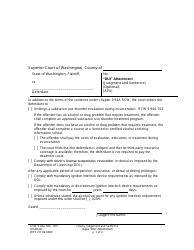 Form WPF CR84.0400 DUI &quot;dui&quot; Attachment - Washington