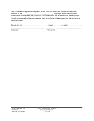 Form WPF CR84.0400 PO Felony Judgment and Sentence - Persistent Offender - Washington, Page 12