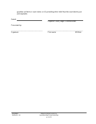 Form GDN ALL33 Order to Show Cause in a Guardianship or Conservatorship - Washington, Page 2