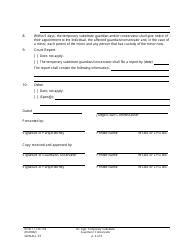 Form GDN ALL37 Order Appointing Temporary Substitute Guardian/Conservator - Washington, Page 3
