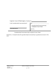 Document preview: Form GDN ALL032 Guardianship/Conservatorship Complaint Cover Sheet - Washington