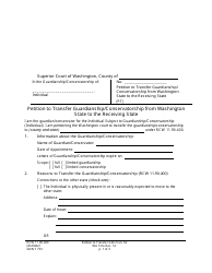Form GDN T701 Petition to Transfer Guardianship/Conservatorship From Washington State to the Receiving State - Washington