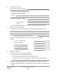 Form GDN C107 Petition for Minor Conservatorship or Protective Arrangement - Washington, Page 4