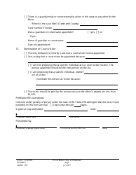 Form GDN C107 Petition for Minor Conservatorship or Protective Arrangement - Washington, Page 5