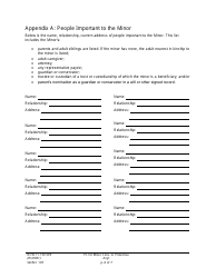 Form GDN C107 Petition for Minor Conservatorship or Protective Arrangement - Washington, Page 6