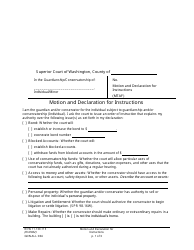 Form GDN ALL034 Motion and Declaration for Instructions - Washington