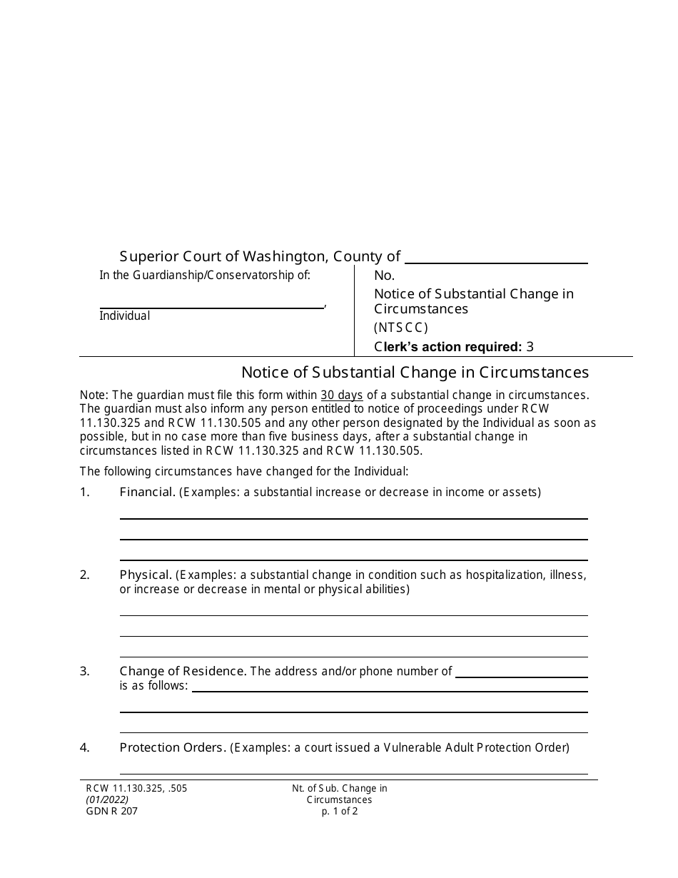 Form GDN R207 Fill Out, Sign Online and Download Printable PDF