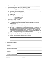 Form GDN T705 Petition for Washington to Accept a Guardianship and/or Conservatorship From a Transferring State - Washington, Page 2