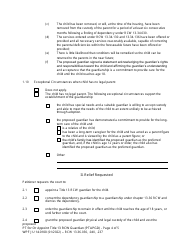 Form WPF JU14.0100 Petition for Order Appointing Title 13 Rcw Guardian (Pt) - Washington, Page 4