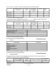 Form GDN R201 Conservatorship Inventory - Washington, Page 2