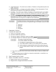Form FL Divorce231 Findings and Conclusions About a Marriage - Washington (English/Spanish), Page 4