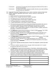 Form FL Divorce231 Findings and Conclusions About a Marriage - Washington (English/Spanish), Page 7