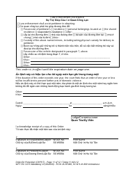 Form WPF DV-3.015 Order for Protection - Washington (English/Vietnamese), Page 11