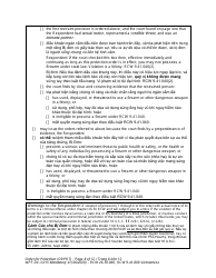 Form WPF DV-3.015 Order for Protection - Washington (English/Vietnamese), Page 8