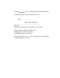 RAP Form 18 Motion - Washington, Page 3