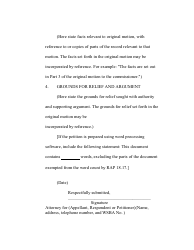 RAP Form 20 Motion to Modify Ruling - Washington, Page 2