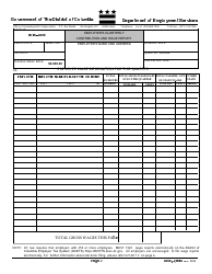 Form UC30 Employer's Quarterly Contribution and Wage Report - Washington, D.C., Page 2