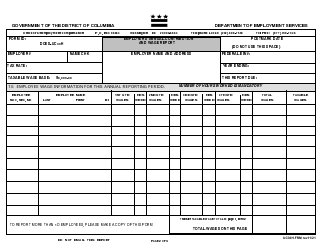 Form UC30H Employer&#039;s Annual Contribution and Wage Report - Washington, D.C., Page 2