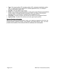 Instructions for RAD Form 4 Rent History Disclosure - Washington, D.C., Page 3