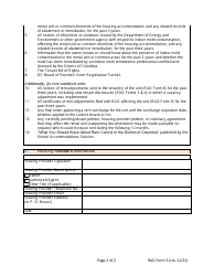 RAD Form 5 Notice of Access to Records - Washington, D.C., Page 2