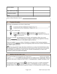 RAD Form 3 Housing Provider&#039;s Disclosures to Applicant or Tenant - Washington, D.C., Page 2