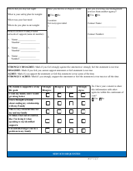 Youth Hope Triage Form - Washington, D.C., Page 2