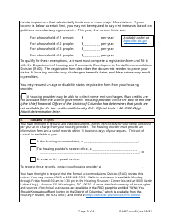 RAD Form 8 Housing Provider&#039;s Notice to Tenant of Rent Adjustment - Washington, D.C., Page 3