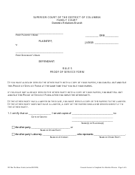 Consent Answer to Complaint for Absolute Divorce - Washington, D.C., Page 4