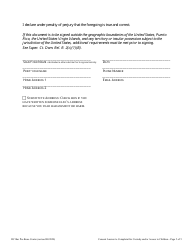 Consent Answer to Complaint for Custody and/or Access to Children - Washington, D.C., Page 5