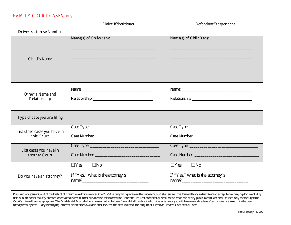 Complaint for Legal Separation - Washington, D.C., Page 10