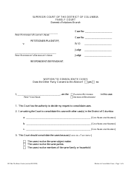 Document preview: Motion to Consolidate Cases - Washington, D.C.
