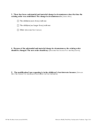 Motion to Modify Third Party Custody and/or Visitation - Washington, D.C., Page 2