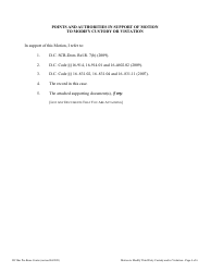 Motion to Modify Third Party Custody and/or Visitation - Washington, D.C., Page 4