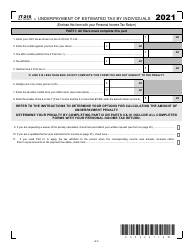 Form IT-210 Underpayment of Estimated Tax by Individuals - West Virginia