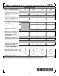 Form IT-210 Underpayment of Estimated Tax by Individuals - West Virginia, Page 4