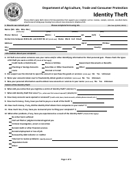 Form 601 Consumer Complaint - Id Theft &amp; Privacy Protection - Wisconsin
