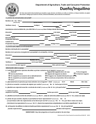 Document preview: Formulario De Queja - Dueno/Inquilino - Wisconsin (Spanish)