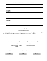 Form DFI/NOT/105 Notary - Report of Violation Form - Wisconsin, Page 2
