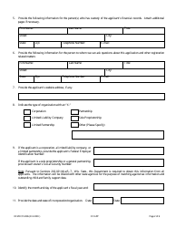 Form DFI/DCCS/296 Charitable Organization Application - Wisconsin, Page 2