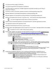 Form DFI/DCCS/296 Charitable Organization Application - Wisconsin, Page 5