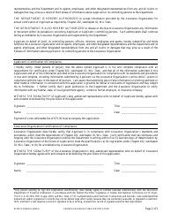 Form DFI/DCCS/2854 Assurance Organization Certification for Professional Employer Groups and Professional Employer Organizations - Wisconsin, Page 2