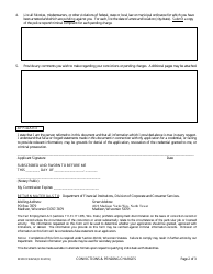 Form DFI/DCCS/2252 Convictions and Pending Charges - Wisconsin, Page 2